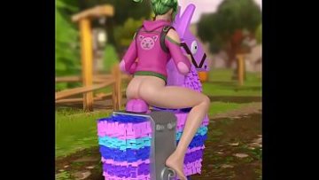 Fortnite zoey ridding a llama