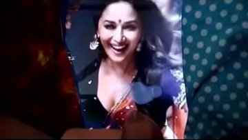 Jizzing on Madhuri Dixit !!