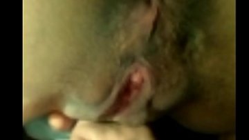 Toying my vagina in rear end style, anus seen??