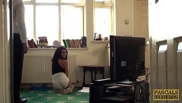 Torrid brit bitch disciplined by harsh dom dick