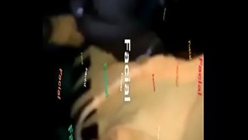 Facial cumshot by large black dick