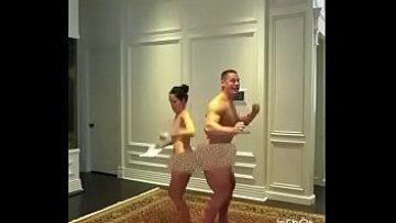 John cena and Nikki Bella celebration 500K
