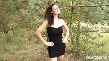 ANNA very first REAL porno casting