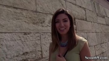 German Scout - S&uuml &szlig e Frida Sante beim casting caboose nailing gefickt