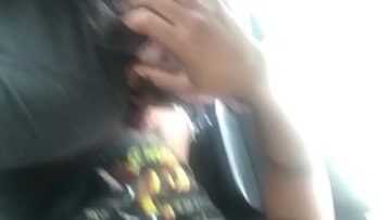 Whore suckin dick in the van