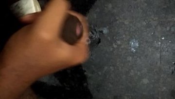 Steamy indian jerking gigantic black dick