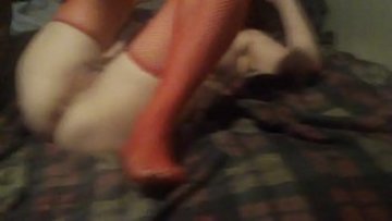 Crimson stocking XXL black dick paramour