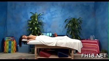 Pretty sexy gets in nature's apparel for her raunchy rubdown