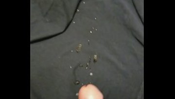 Pre-bathroom jizz shot douche