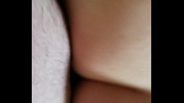 Unexperienced wifey gets nailed from behind